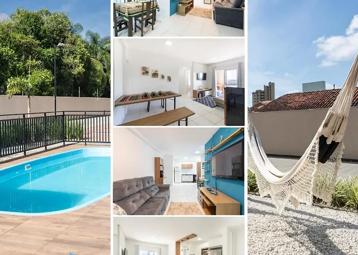 Apartamento A 150 M Da Praia Com Sacada, Wi-Fi, Piscina, Portaria 24H, Playground E Vaga De Garagem