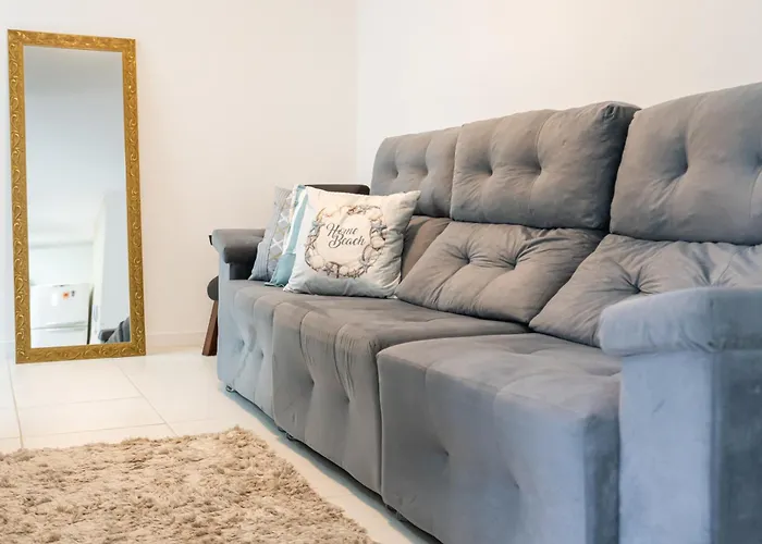 Apartamento A 150 M Da Praia Com Sacada, Wi-Fi, Piscina, Portaria 24H, Playground E Vaga De Garagem