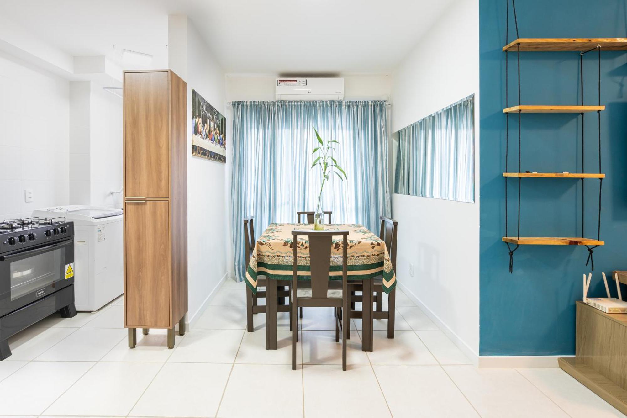 A 150 M Da Com Sacada, Wi-fi, Piscina, Portaria 24h, Playground E Vaga De Garagem Apartment *